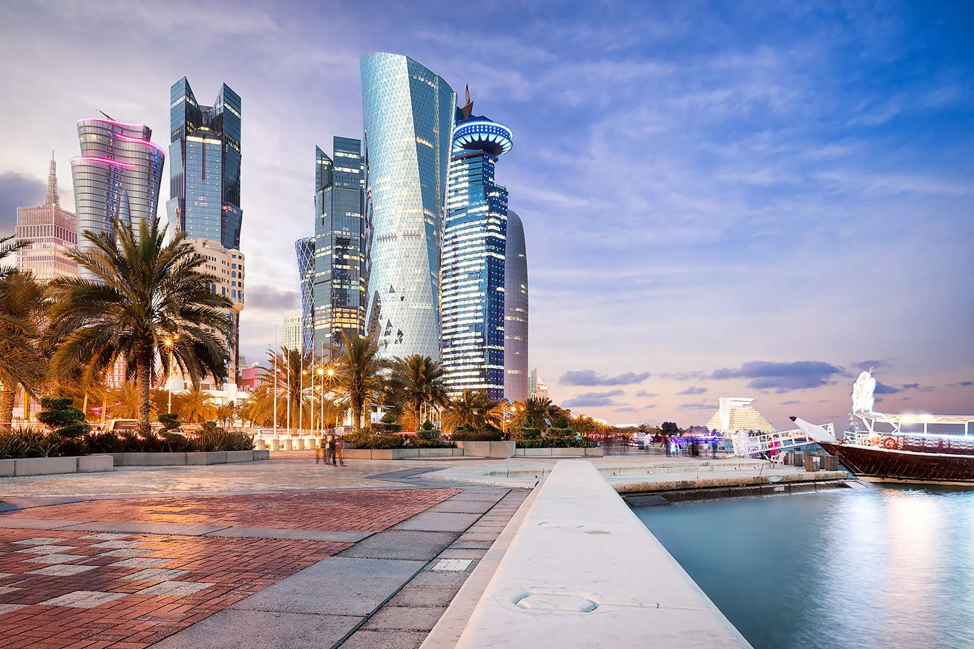 منظر عام للعاصمة القطرية الدوحة